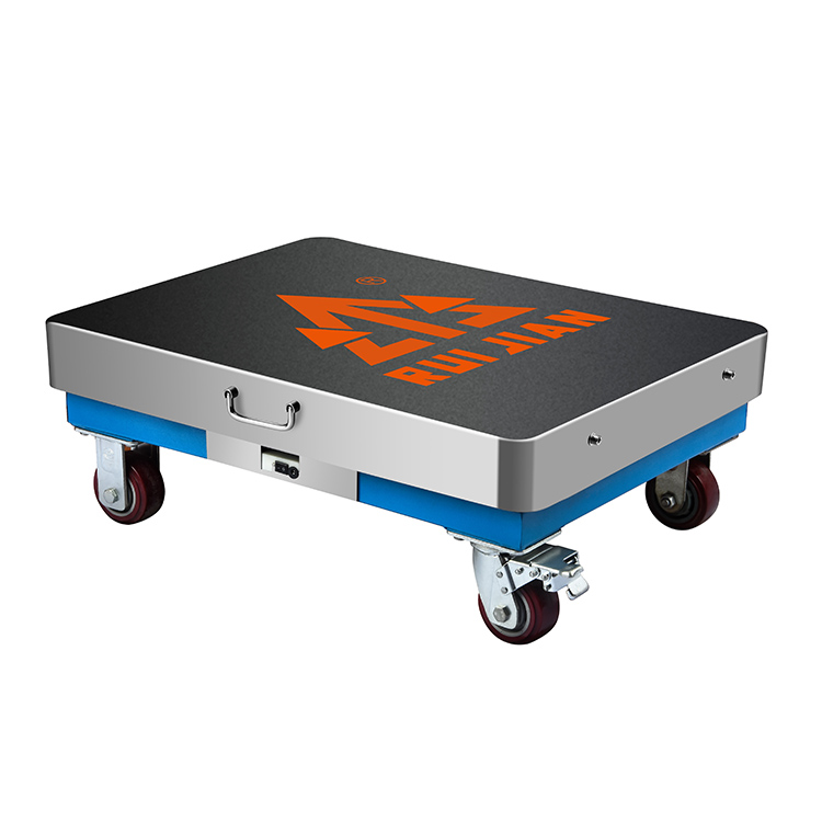 RJ-9001T Wireless Stainless Iron Weighing platform scale 1000kg with Universal Wheels